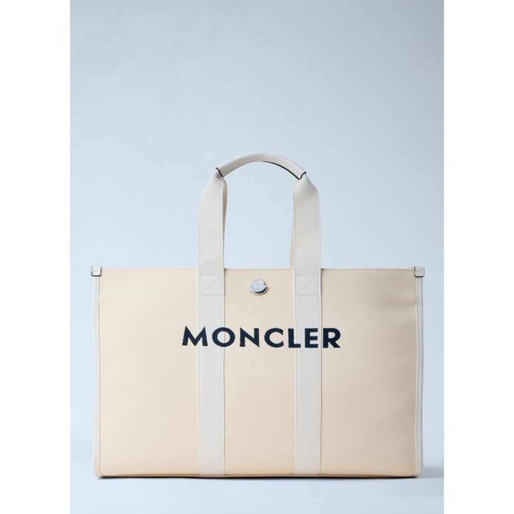 Moncler Men Canvas Logo Tote Bag